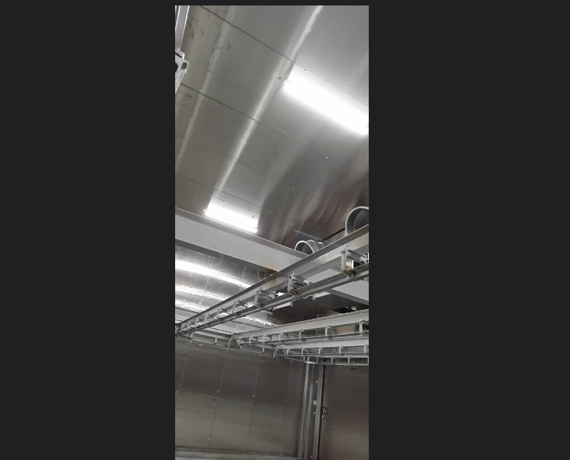 Efficient low-temperature acid discharge room